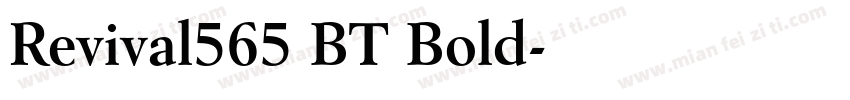Revival565 BT Bold字体转换